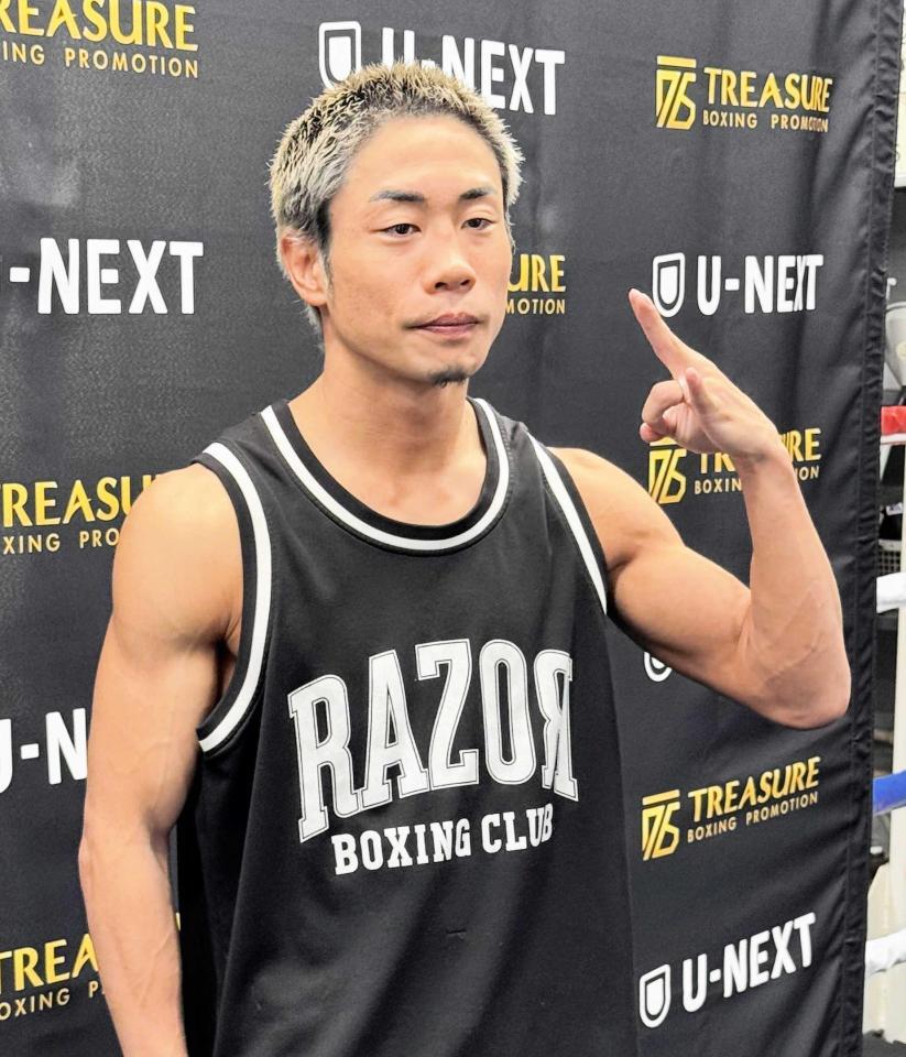 　公開練習を行った谷口将隆（撮影・藤川資野）