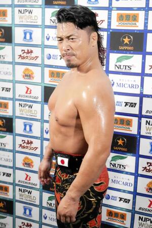 ＩＷＧＰヘビー戦への思いを口にする鷹木信悟