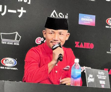 １年ぶりに再戦する武尊に対し、異例の質問を投げかけるロッタン