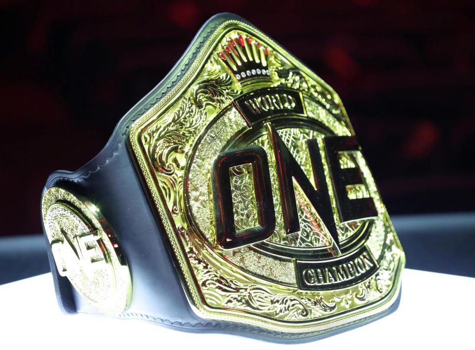 ＯＮＥ　ＳＡＭＵＲＡＩ　１のベルト（撮影・吉澤敬太）