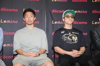 会見する井上尚弥（右）と井上拓真（撮影・石井剣太郎）