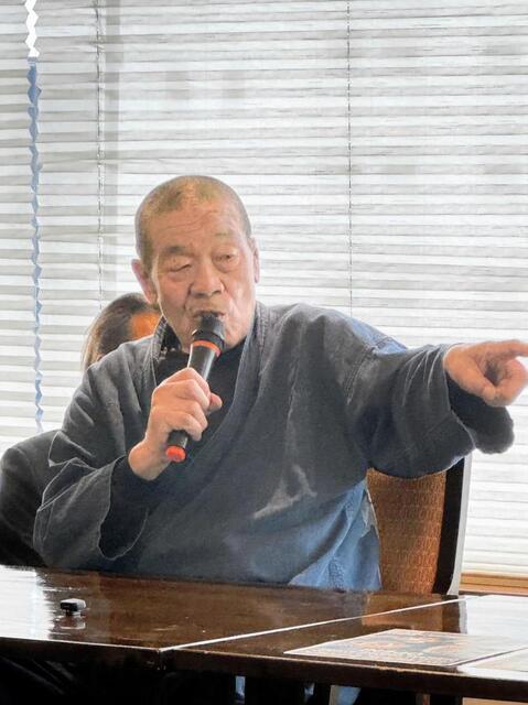 約３年ぶりの試合出場に向けて怪気炎を上げた藤原喜明