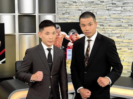 　ＷＯＷＯＷの番組収録に参加した松本流星（左）と増田陸