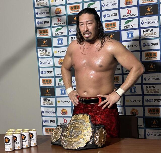 ＩＷＧＰヘビー級のベルトを奪回した辻陽太