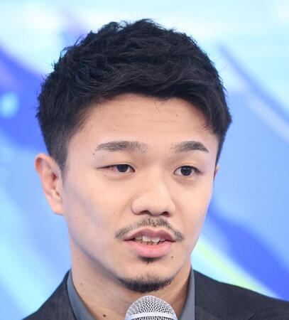 ボートレースの番組に出演した中谷潤人（撮影・佐々木彰尚）