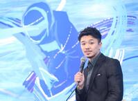 ボートレースの番組に出演した中谷潤人（撮影・佐々木彰尚）