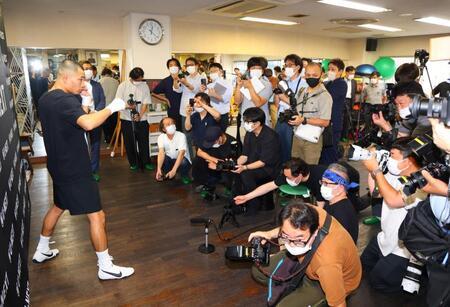 練習を公開した増田陸（撮影・石井剣太郎）