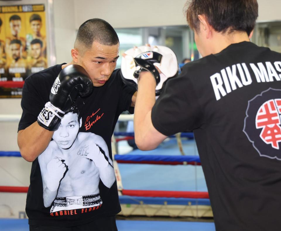 練習を公開した増田陸（撮影・石井剣太郎）