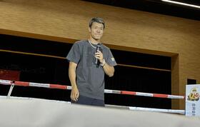 　次戦での世界挑戦を発表した亀田和毅