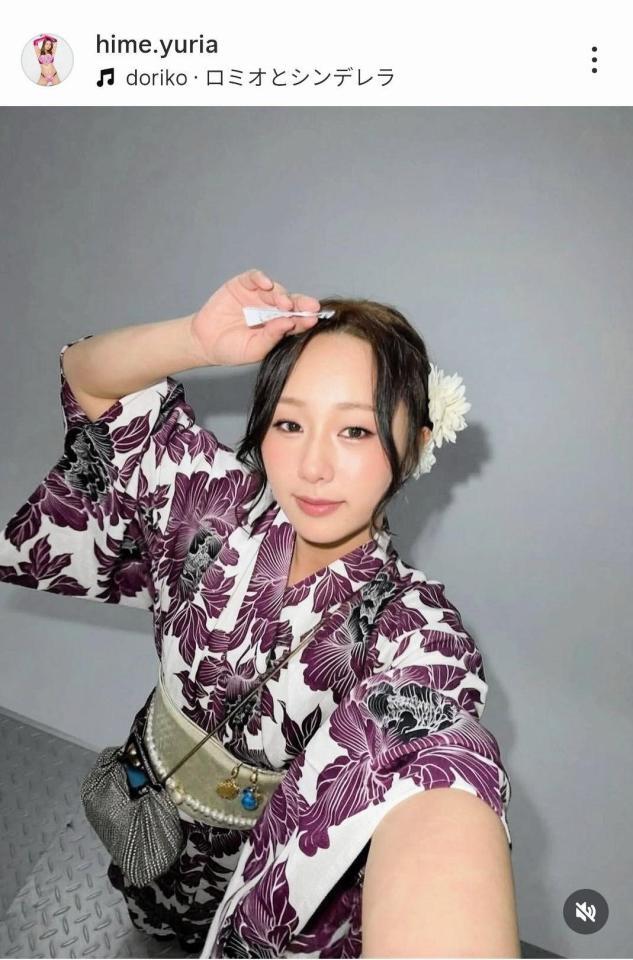 姫ゆりあのインスタグラム（＠ｈｉｍｅ．ｙｕｒｉａ）から