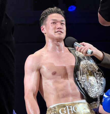 日本スーパーライト級王座を獲得した渡来美響