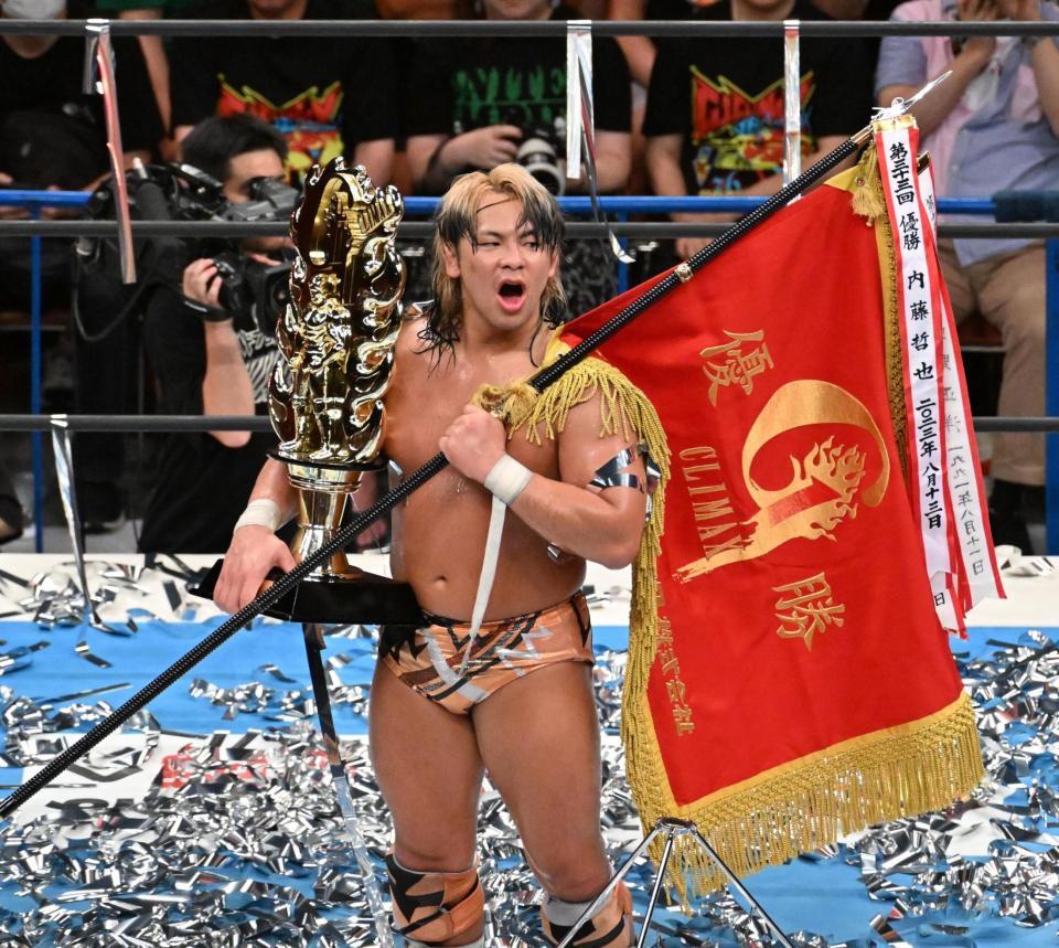 優勝した大岩陵平