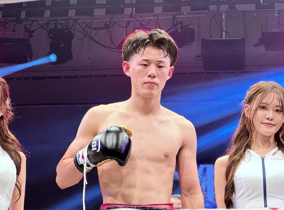 プロデビュー戦で６回ＴＫＯ勝ちした中山聖也