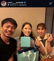 吉田沙保里さんのインスタグラム（ｓａｏｒｉ＿＿＿ｙｏｓｈｉｄａ）より