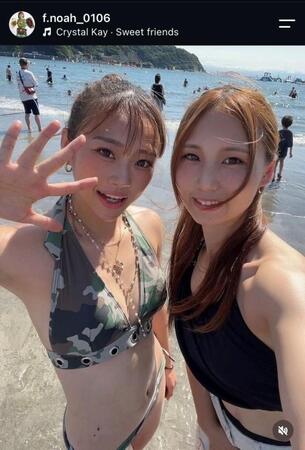 藤原乃愛のインスタグラム（＠ｆ．ｎｏａｈ＿０１０６）より