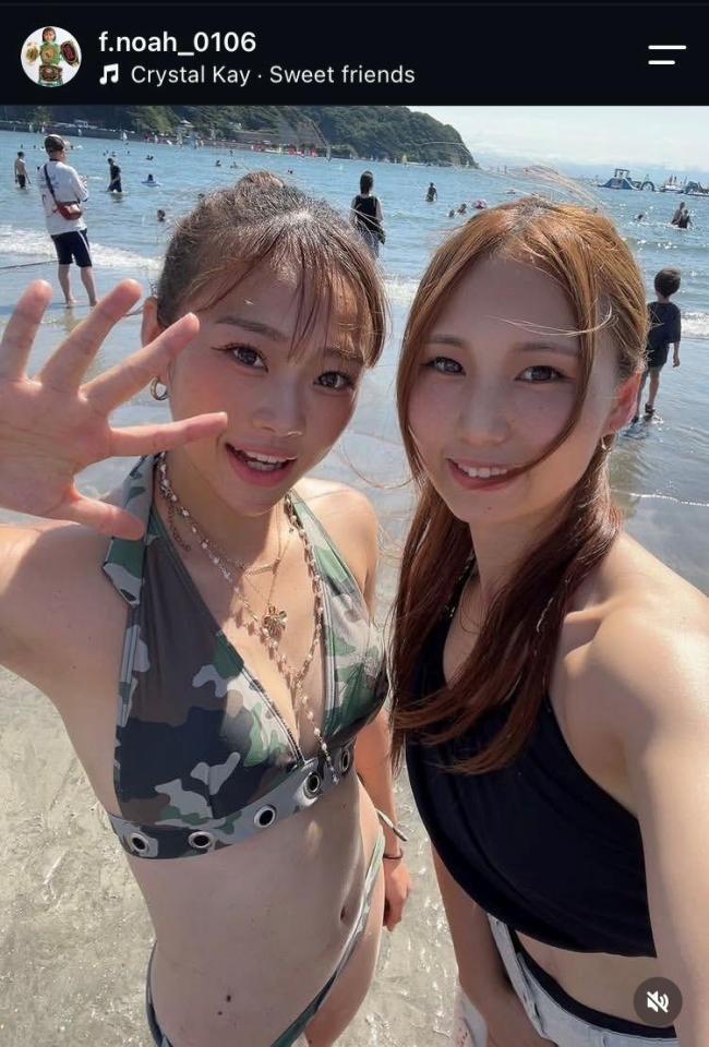 藤原乃愛のインスタグラム（＠ｆ．ｎｏａｈ＿０１０６）より