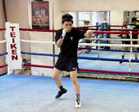 公開練習を行った坪井智也