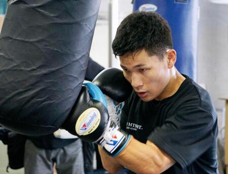 　ＷＢＯミニマム級暫定王座決定戦に向け調整する松本流星