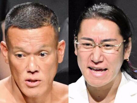 アンディ南野（左）とアウトレイジ森脇