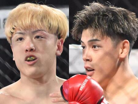 井原良太郎（左）とリキ