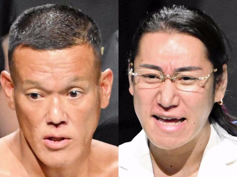 アンディ南野（左）とアウトレイジ森脇