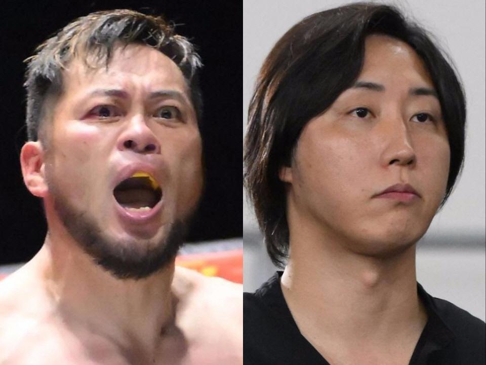 ヒロ三河（左）と溝口勇児