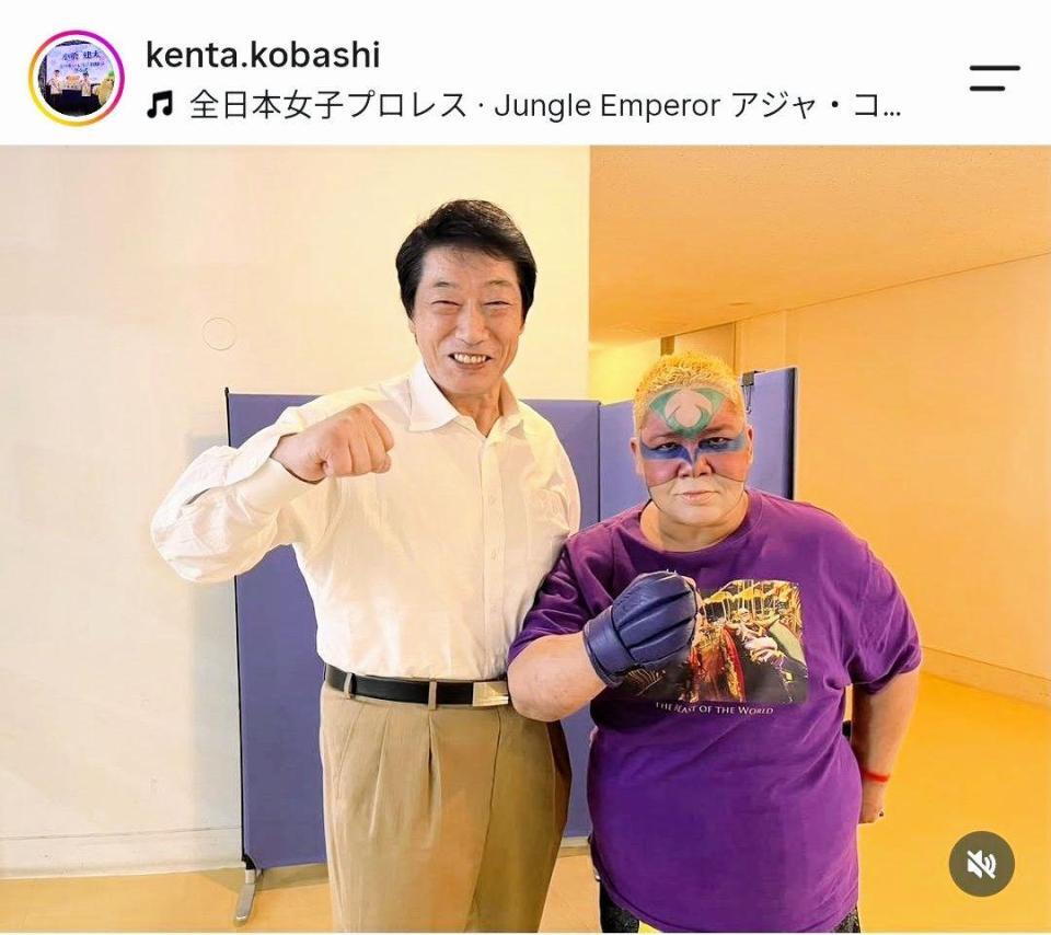 小橋建太氏のインスタグラム（ｋｅｎｔａ．ｋｏｂａｓｈｉ）より