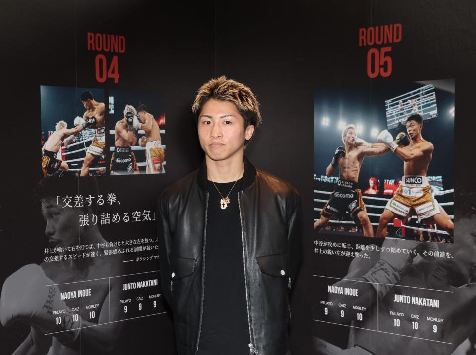 ＴＨＥ　ＤＡＹ展を訪れた井上尚弥（撮影・佐々木彰尚）