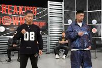 対戦が決まったかずきんぐ（左）と貴ａｋａ悪魔王子（撮影・吉澤敬太）