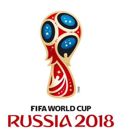 　サッカーの２０１８年Ｗ杯ロシア大会の公式エンブレム（ＦＩＦＡ提供・共同）