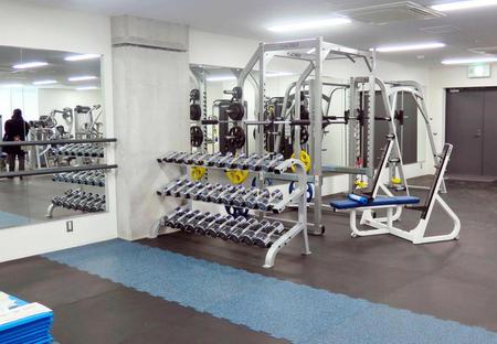　Ｇ大阪の新クラブハウスに備えられたトレーニング室