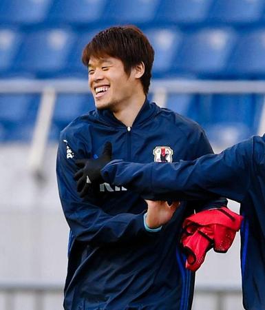 Ｗ杯アジア２次予選アフガニスタン戦にむけ調整した日本・酒井宏＝さいたま市内