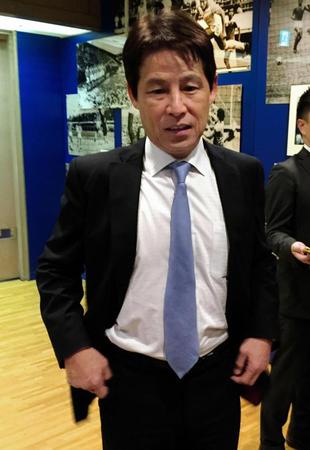 日本サッカー協会の技術委員長に就任した、西野朗氏＝日本サッカー協会内