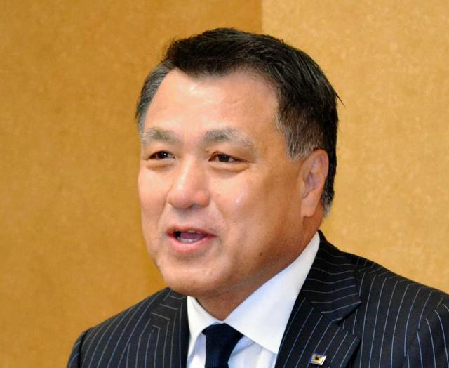 田嶋会長がＪ２熊本を激励「優勝を」