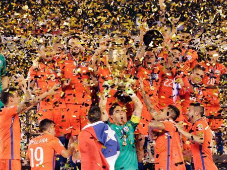 チリ２連覇、サッカー南米選手権