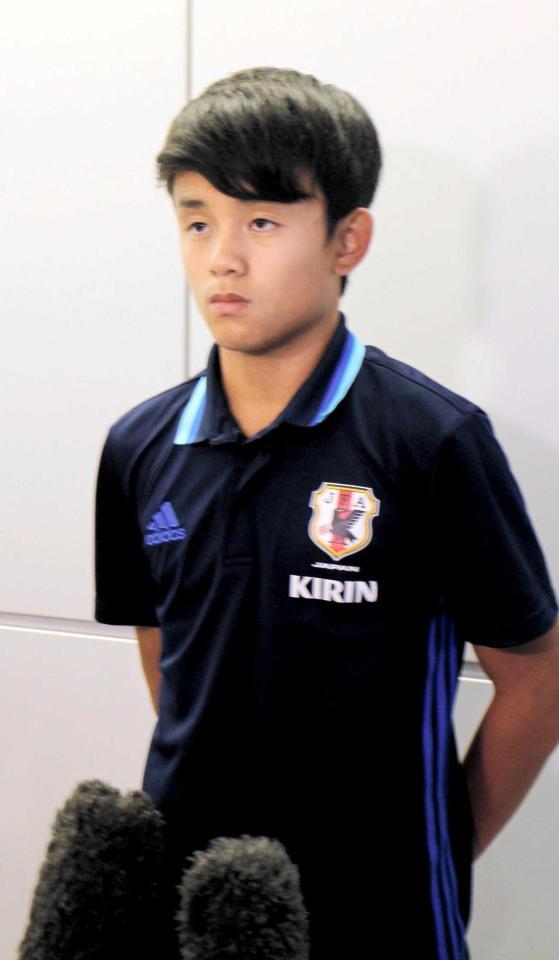 ｕ１６久保が帰国 自分は個が足りない と更なる高み目指す サッカー デイリースポーツ Online