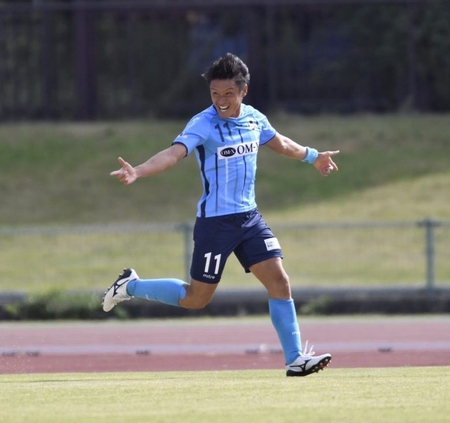 　ＪＦＬ得点王に輝いたＦＣ大阪・川西