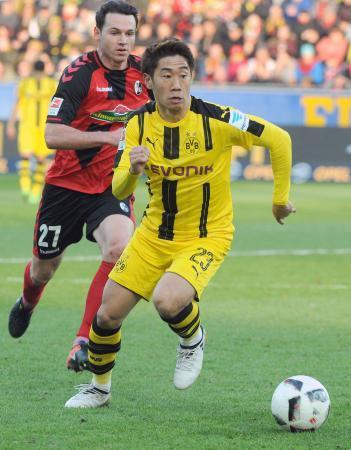サッカー、香川がランク７位復帰　ドイツ１部の攻撃的ＭＦ