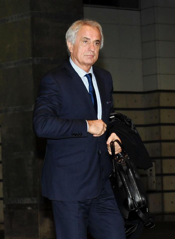 　視察に訪れたハリルホジッチ監督