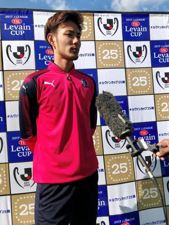 日本代表に選出されたＣ大阪ＦＷ杉本健勇