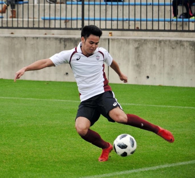 神戸に新加入し、実戦デビューしたＤＦティーラトン