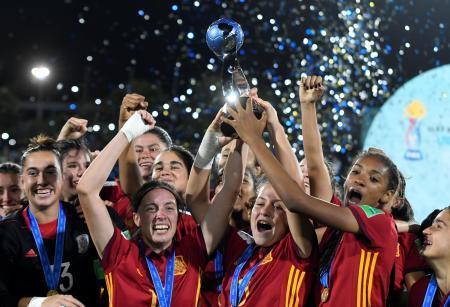 女子サッカー、スペインが初優勝 Ｕ-１７Ｗ杯、メキシコ下し