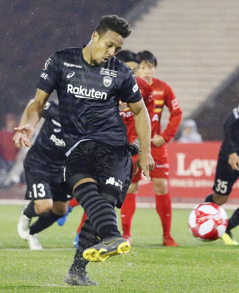 ｊ１神戸 出場停止明けｆｗウェリントン２発 外国人枠巡りアピール サッカー デイリースポーツ Online