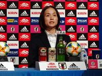 サッカー女子Ｗ杯フランス大会代表を発表した高倉監督