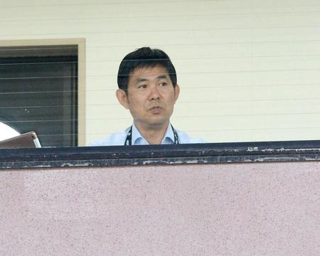 　視察に訪れた森保監督