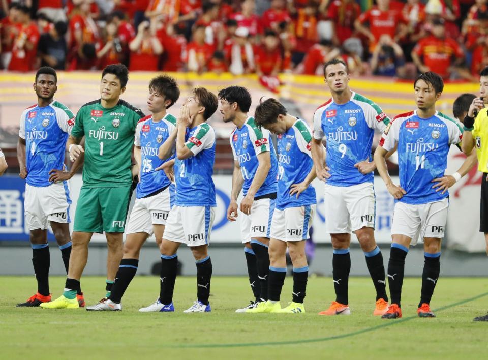 　名古屋に敗れた川崎イレブン