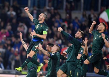 サッカー、イタリアが本大会へ欧州選手権予選