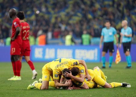 サッカー、ウクライナが本大会へ欧州選手権予選