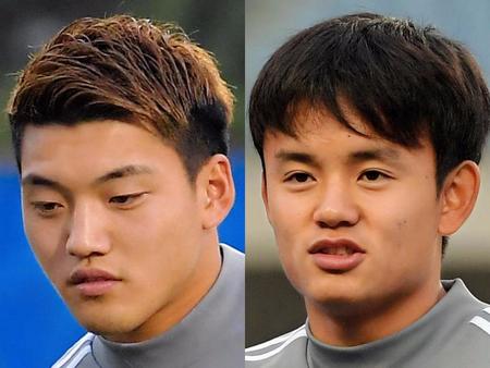 堂安律（左）と久保建英