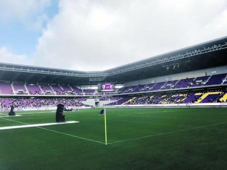 こけら落としが行われた「サンガスタジアムｂｙＫＹＯＣＥＲＡ」